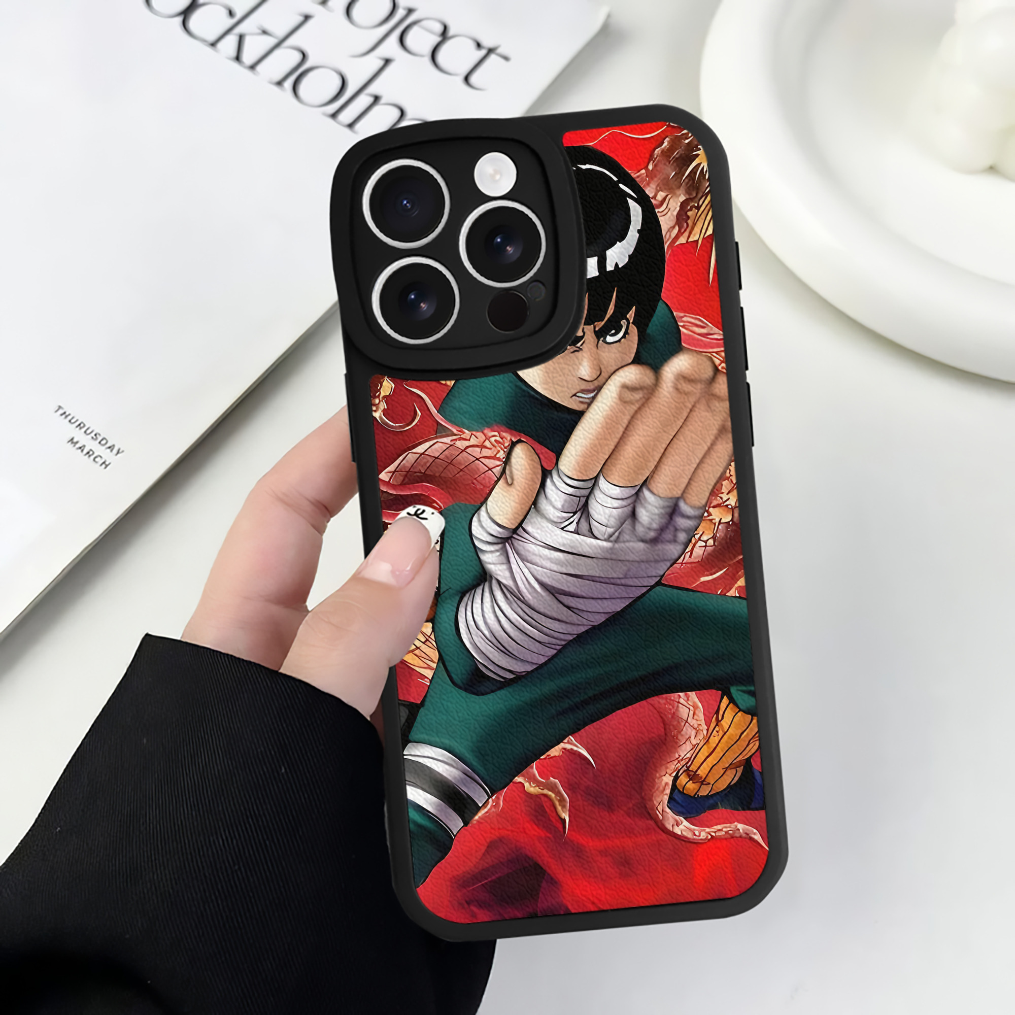 （画像用） NARUTO -ナルト- NARUTO -ナルト- 疾風伝 【iPhone 16シリーズ対応】シリコンスマホケース（レザー調） 材質：シリコン